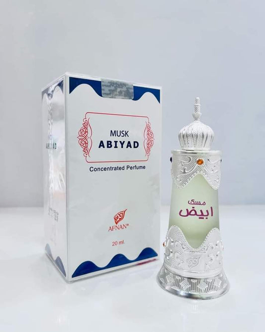 Afnan Musk Abiyad Concentrated Perfume Oil Attar 20ml